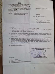 Polda Periksa Saksi-saksi Dugaan Pemalsuan Dokumen PT Bososi Pratama