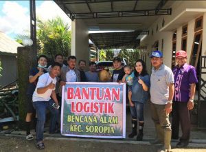 Kurang Beban Korban Banjir di Konawe, Kecamatan Soropia Salurkan Bantuan