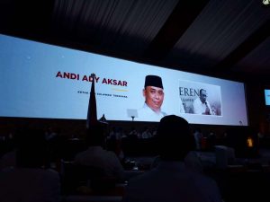 Andi Ady Aksar di Perkenalkann saat KLB Gerindra di Hambalang
