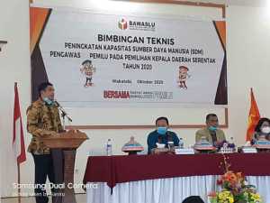 Bimtek Panwascam Wakatobi Dihadiri Oleh Ketua Bawaslu RI