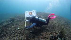 HUT ke-13, Bendera Gerindra Berkibar di Laut Konawe