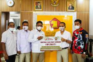 Andi Ady Aksar Beri Perhatian Khusus Kadernya, Setiap DPC Gerindra Diberi Ribuan Sembako