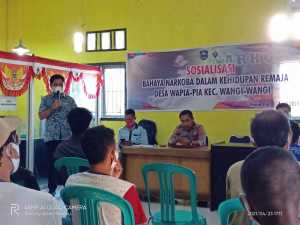 Sosialisasikan Bahaya Narkoba, Desa Wapia-wapia Gandeng Polri dan Kejaksaan