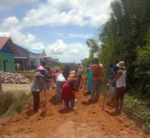 Desa Ulu Lalimbue Bangun Jalan Usaha Tani Sepanjang 950 Meter