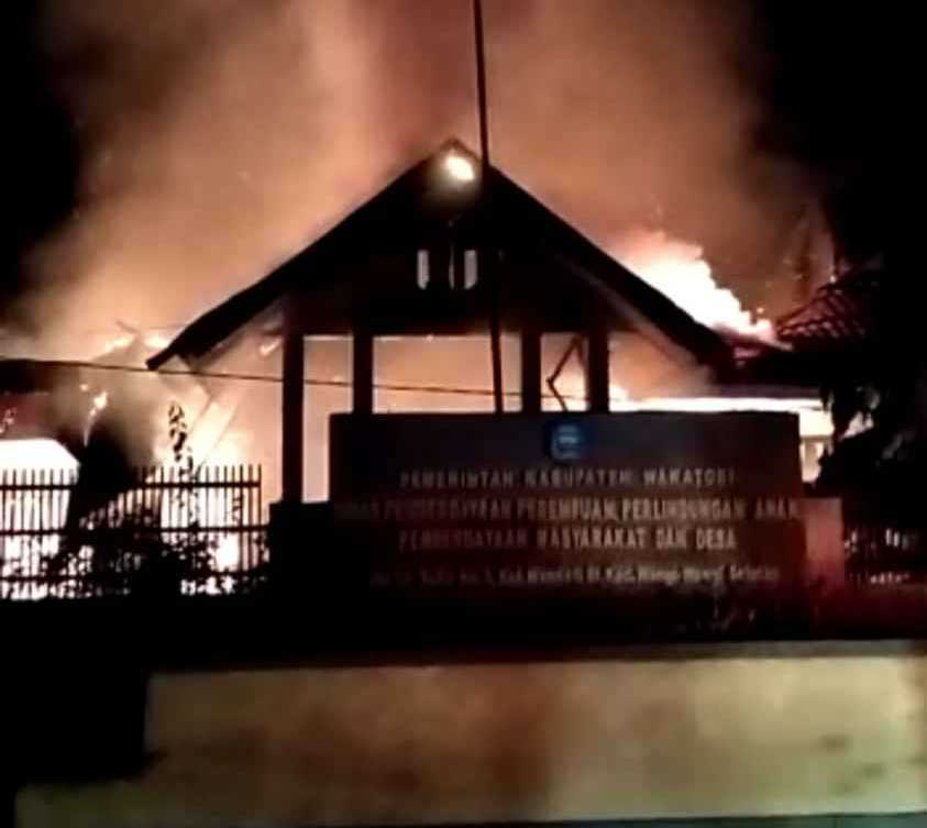 Kantor P3APMD Wakatobi Ludes Terbakar