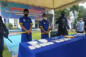 Hasil Tangkapan Dua Tersangka, BNNP Sultra Musnahkan 1,6 Kg Sabu