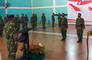 Dansat Brimob Sultra Pimpin Upacara Sertijab Wadansat dan Danden Gegana