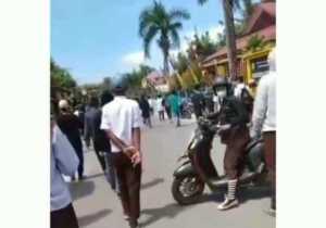 Saling Sindir di Whatsaap, Dua Kelompok Pelajar di Kota Kendari Terlibat Tawuran 