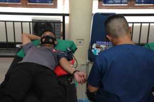 Jelang HUT Korps Brimob Polri ke 76, Brimob Polda Sultra Gelar Donor Darah   
