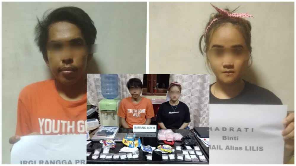 Edarkan Sabu, Oknum Driver Online dan Teman Wanitanya Ditangkap Polisi 
