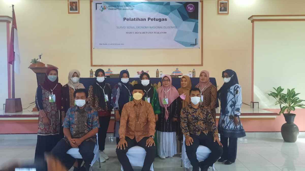 Selama 4 Hari, BPS Wakatobi Gelar Pelatihan Petugas Susenas 