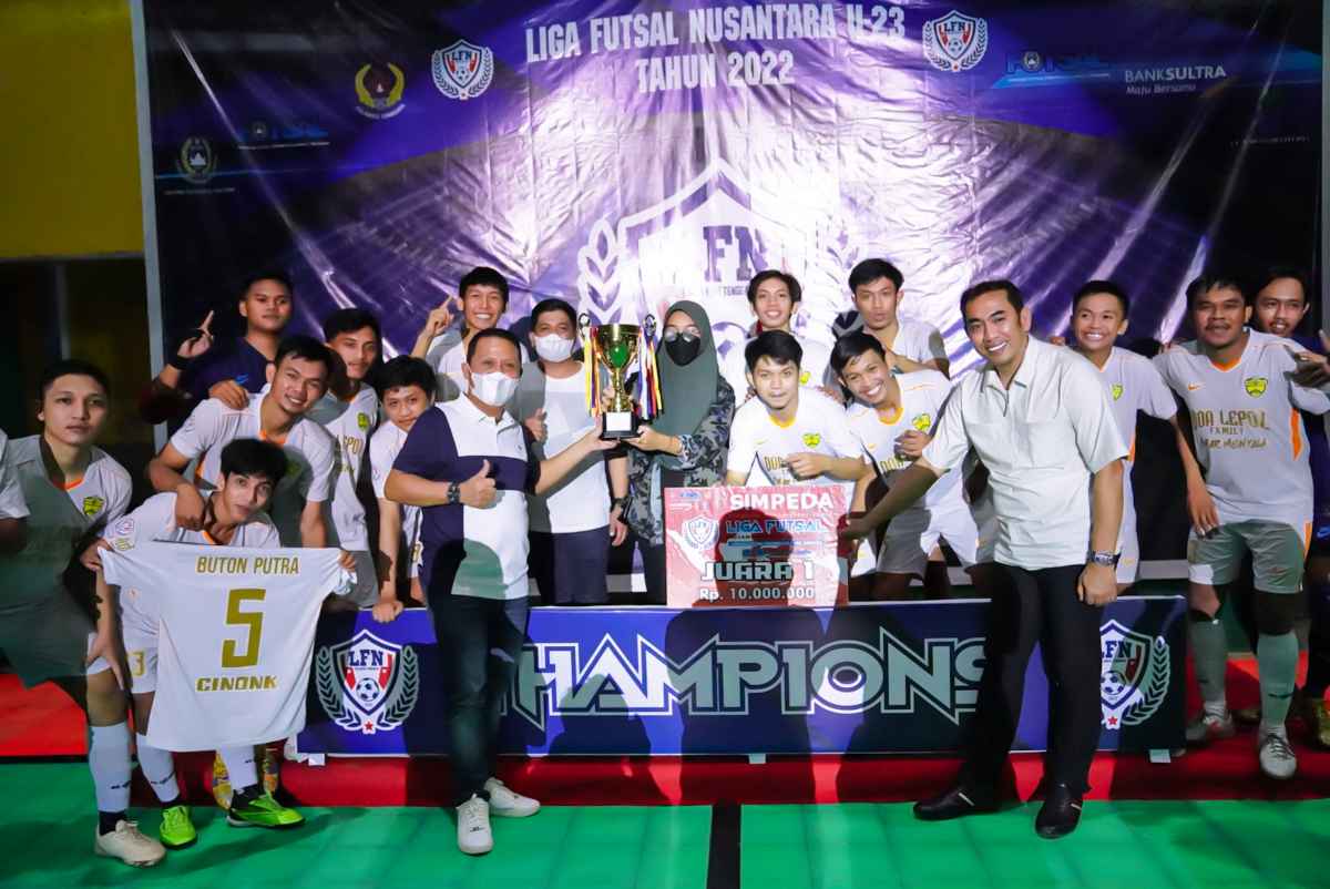 Buton Putra FC Juara Liga Futsal Nusantara U-23 Sultra