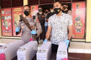 Polresta Kendari Bekuk Komplotan Pencuri Baterai BTS Telkomsel, Terancam Tujuh Tahun Penjara