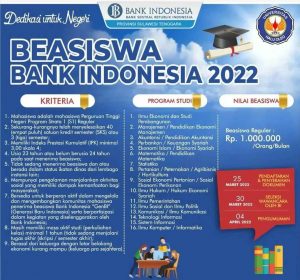 BI Sultra Buka Pendaftaran Beasiswa Untuk Mahasiswa