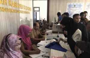 Sahkan Dokumen Kependudukan, Ratusan P3K Padati Disdukcapil Konawe