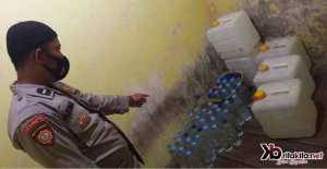 Operasi Pekat Anoa 2022, Polsek Wawonii Sita Puluhan Liter Arak