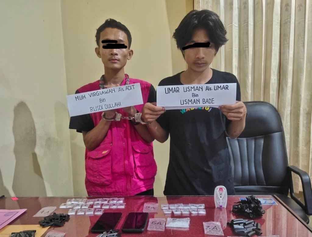 Hendak Ambil Tempelan Sabu, Dua Remaja di Kendari Dibekuk Polisi