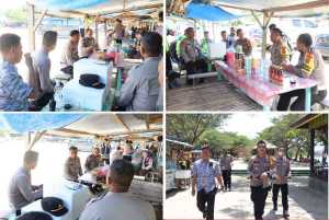 Lebaran Idul Fitri 1443 Hijriah, Kapolresta Kendari Lakukan Kunjungan di Pospam Nambo