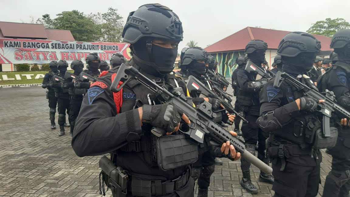 Diterjunkan ke Kendari, Ratusan Personel Satuan Elit Korps Brimob Polri Laksanakan Misi Pemberantasan Aksi Kejahatan