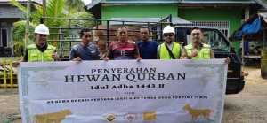 PT GKP Serahkan Bantuan Hewan Qurban Kepada Masyarakat Lingkar Tambang