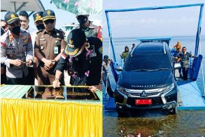 Komitmen Berbakti Hingga Akhir Masa Jabatan, Bupati Bombana Resmikan Kapal LCT Mini Untuk Masyarakat Masaloka