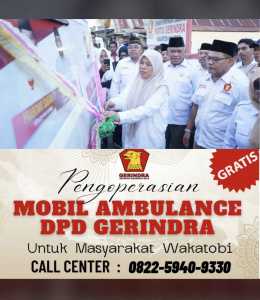 Ribuan Pengurus Partai Gerindra Dapat Bantuan Sembako dan Pelayanan Ambulance Gratis