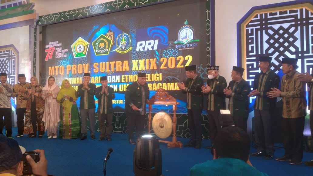 Buka MTQ Sultra Ke-29, Ali Mazi Harap Jadi Program Prioritas Bupati dan Wali Kota 