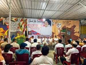 Solidkan Kadernya, Ketua DPD Gerindra Sultra Kunjungi DPC Koltim