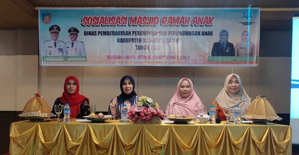 Wujudkan Kabupaten Layak Anak, DP3A Konsel Gelar Sosialisasi Masjid Ramah Anak