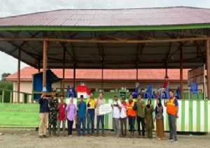 ANTAM UBPN Konut Bangun Tribun di Desa Tapunopaka