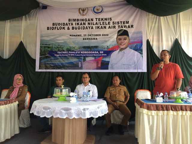 Fachry Konggoasa dan Kementerian KPP Gelar Bimtek Budidaya Ikan Nila Sistem Bioflok
