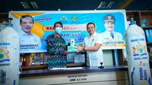 BLUD RS Konawe Terima Bantuan 50 Tabung Oksigen