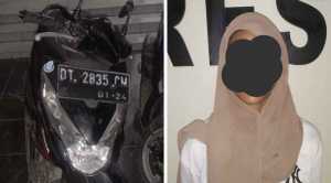 Terlihat Polos, Gadis Belia di Kecamatan Kadia Gasak Satu Unit Motor