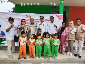 Sambut HUT Gerindra ke-15, DPC Konsel Gelar Revolusi Putih dan Pemberian Ambulance Untuk Masyarakat