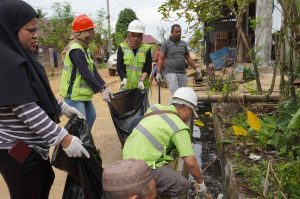 Peduli lingkungan, GKP Giat Bersih Desa Lingkar Tambang