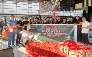 Perbafi Bersama Sparko Indonesia Salurkan Ratusan Paket Sembako untuk Kurangi Beban Masyarakat di Bulan Ramadhan