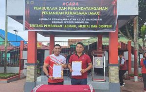 Jaga Kebugaran Fisik dan Jasmani Bagi WBP, Lapas IIA Kendari Teken MoU Dengan Sparko Indonesia