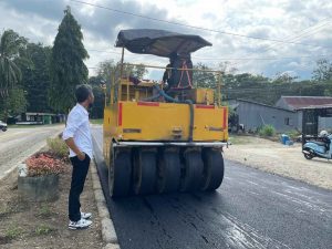 Ruas Jalan Perkantoran-Tugu Adipura Rampung Diaspal