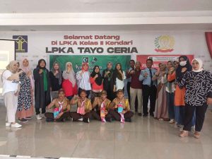 HAN 2023, FORHATI Sultra Sambangi Anak Binaan LPKA Kelas II Kendari