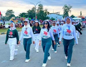 94 Kontingen Meriahkan Gerak Jalan 17 Km di Konawe, UMKM Panen Banyak Untung