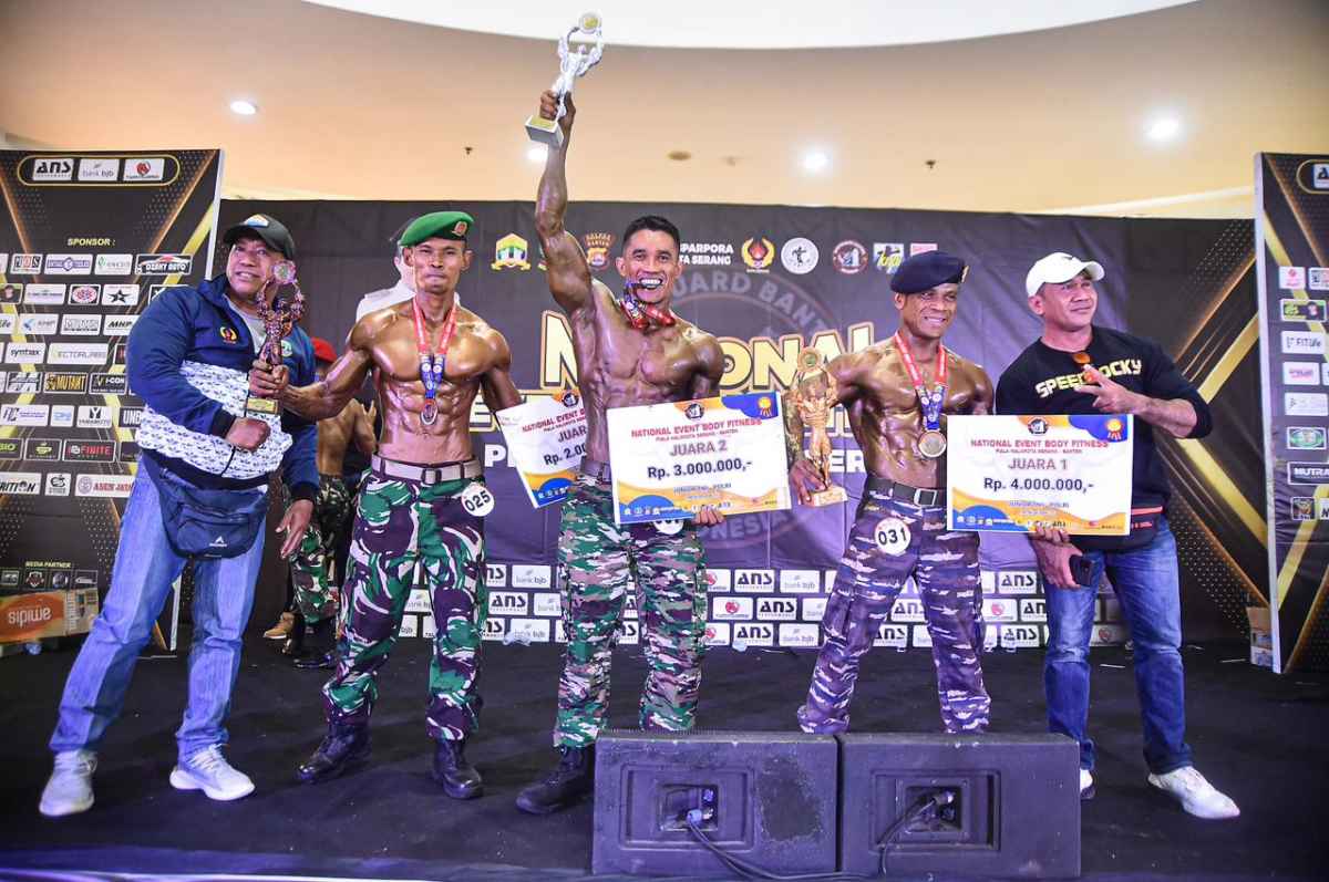Ikut Serta di Nasional Event Body Fitnes, Prajurit Korem 143/HO Sabet Medali