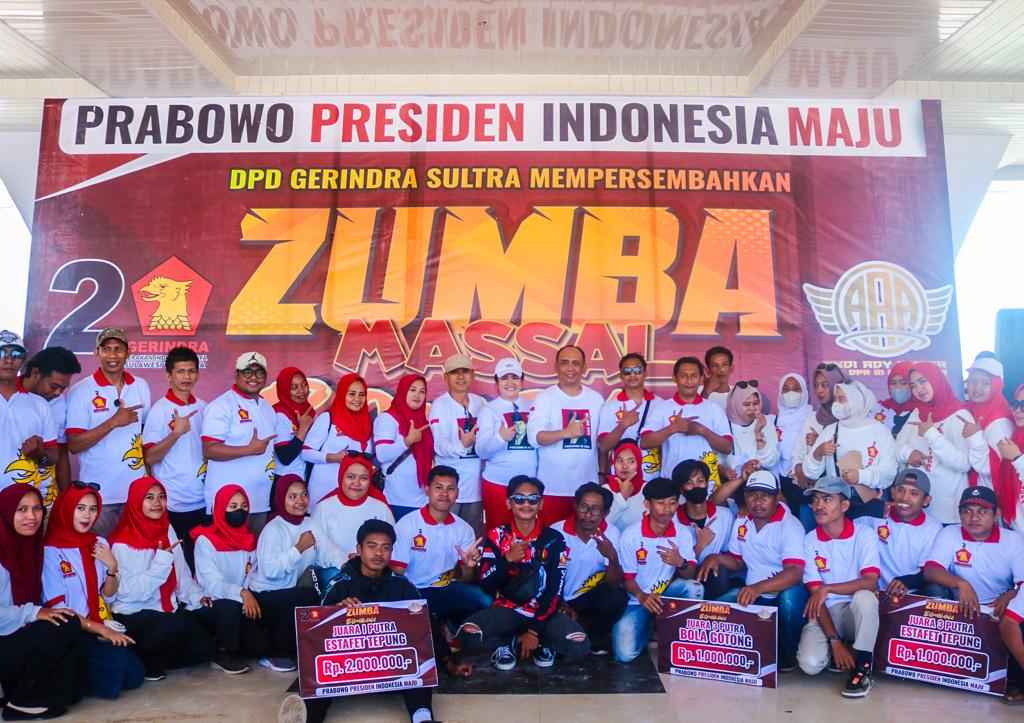 Suara Prabowo Presiden, Triple A DPR RI Menggema di Wonua Bombana