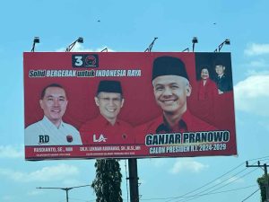 Baliho PDIP Bergambar Capres Ganjar Diminta Turunkan Karena Tak Memiliki Izin