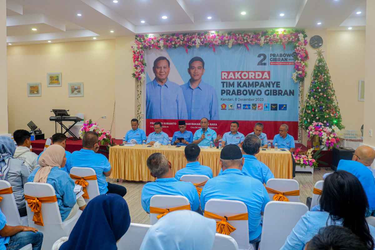 Survei Prabowo-Gibran di Sultra Capai 63 Persen, Ketua Harian TKD: Semangat Kita Untuk Terus Berjuang