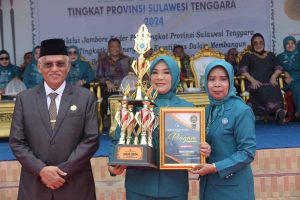 TP PKK Kota Kendari Berhasil jadi Juara Jambore PKK Sultra 2024