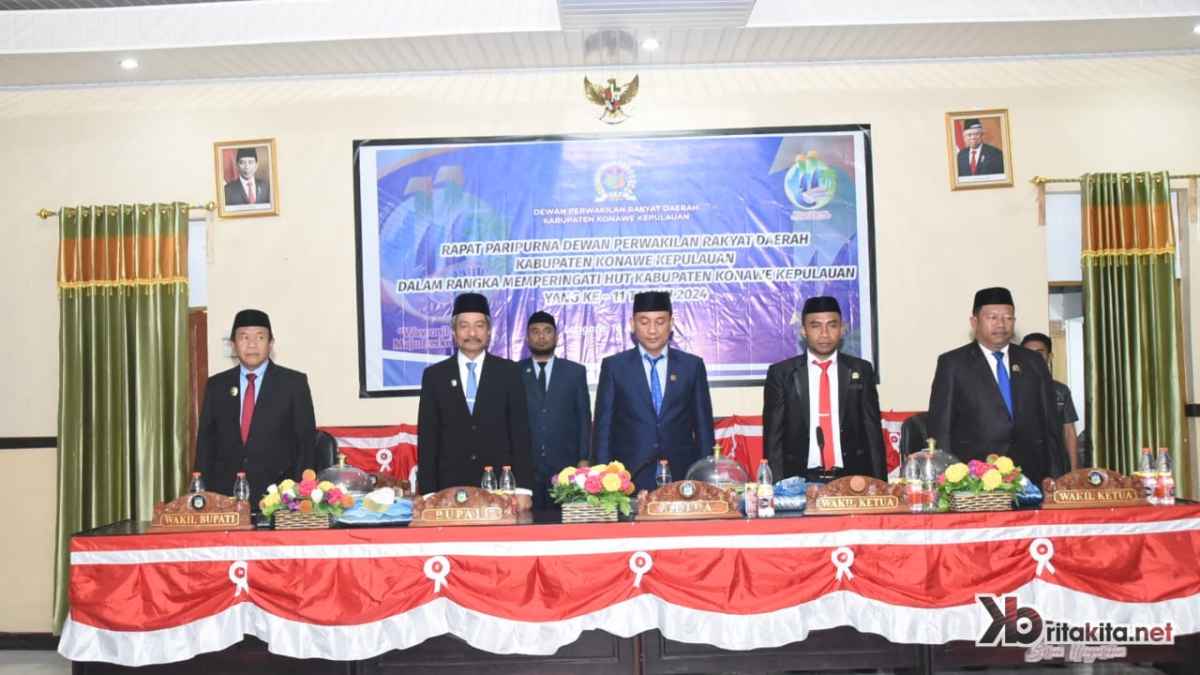 Gelar Paripurna Hut Konkep ke 11 Tahun, Bupati Amrullah Paparkan Pencapaiannya