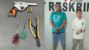 Miliki Busur dan Senpi, Dua Warga Kampung Salo Diamankan Polres Kendari