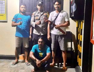 Mengamuk Gunakan Sajam Seorang Pria Di Amankan Polsek Mawasangka Tengah