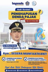 HUT Kota Kendari ke 193, Pemkot Hapus Denda Pajak