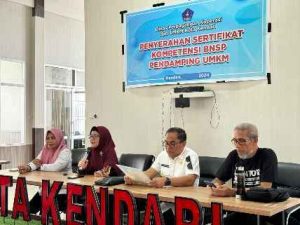 Didukung Disdakop UKM, 37 Mentor Pendamping UMKM di Kendari Miliki Sertifikat BNSP